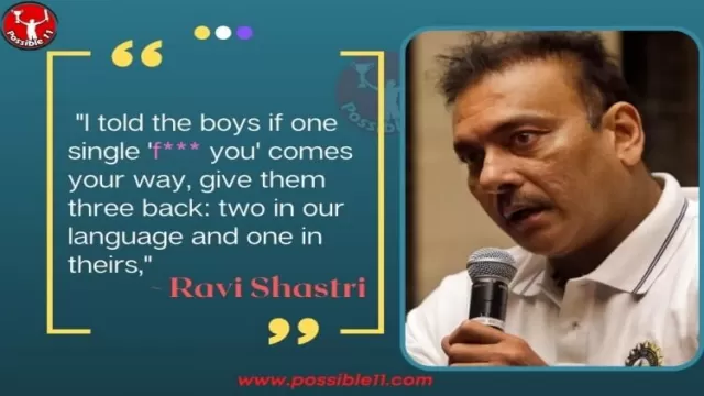 Ravi Shastris Message To Indian Cricket Team