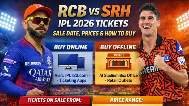 RCB vs SRH IPL 2026 Tickets: Sale