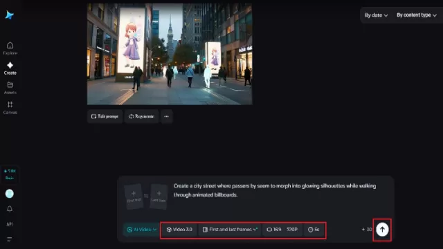 transformed into cinematic moving footage