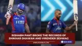 Rishabh Pant broke the records of Shikhar Dhawan and Virender Sehwag