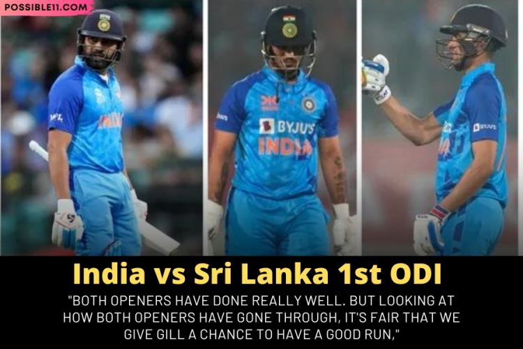 Rohit reveals Who Will Open For India Ishan Kishan or Shubman Gill In ODI?