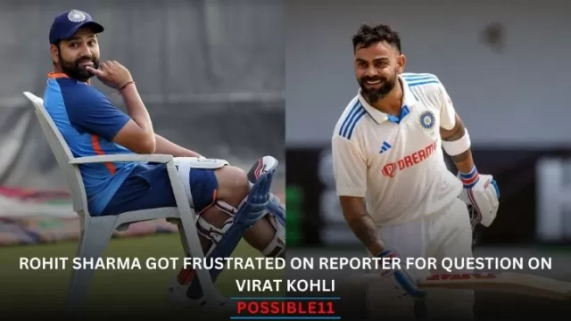 Rohit Sharma Got Frustrated on Reporter for