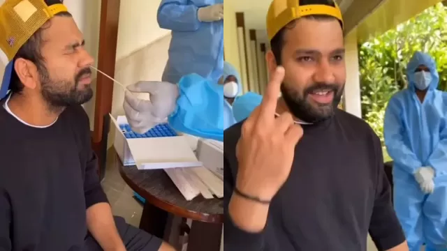 Rohit sharma shows middle finger to Rishabh