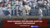 Rohit Sharma Test Record, Most Six, Biggest Partnership