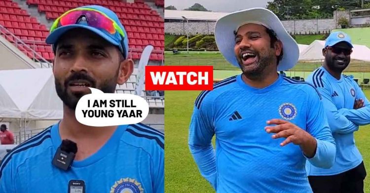 Rohit Sharma's hilarious reaction: after Rahane tells I am Still Young