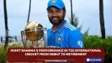 Rohit Sharma's performance in T20 international cricket from debut to retirement