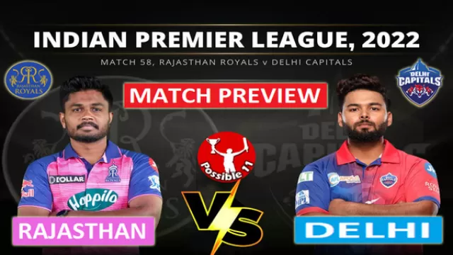 RR vs DC Match Preview, Dream11 Match