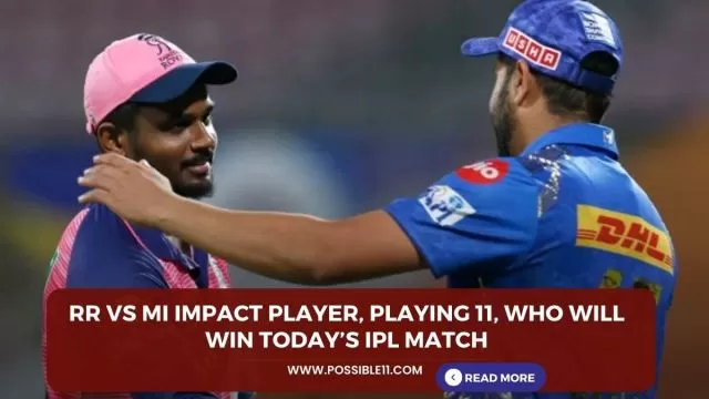 RR vs MI Impact Player, Playing 11,