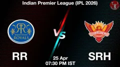 RR vs SRH IPL 2026, Picture