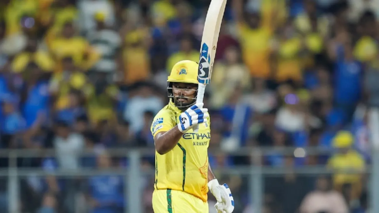 sanju samson (csk) csk vs mi ipl 2026