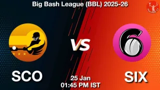 SCO vs SIX Final, Pitch Report, Head to Head, Playing 11, AI Prediction
