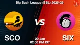 SCO vs SIX Qualifier, Pitch Report, Head to Head, Playing 11, AI Prediction