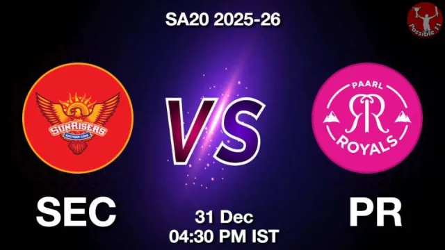 SEC vs PR SA20 2025-26, Pitch Report, Head to Head, Playing 11, AI Prediction