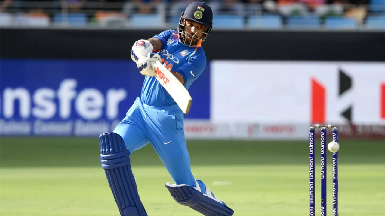 shikhar dhawan asia cup runs