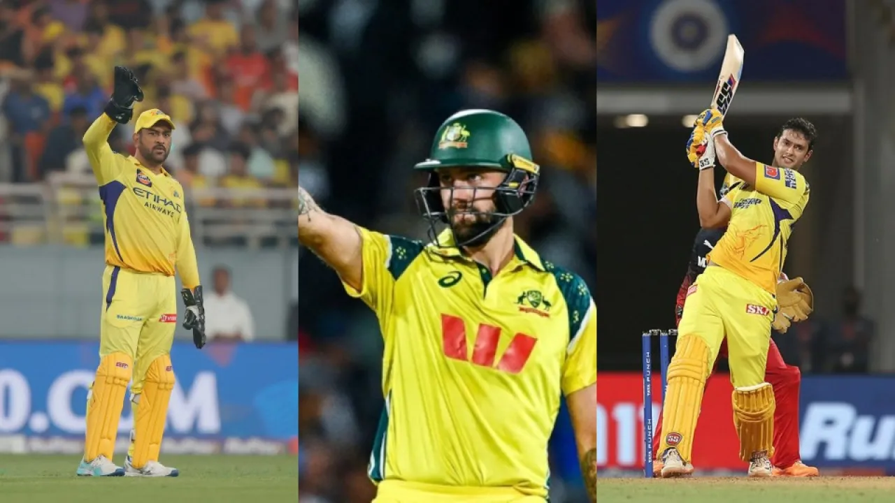 shivam dube, matthew short, and ms dhoni