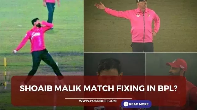 Shoaib Malik match fixing in BPL? Contract