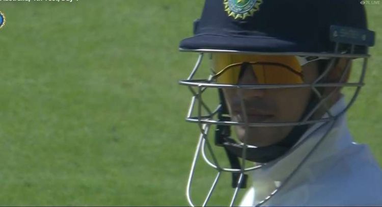 shubman gill helmet shubman gill wore a new look helmet in ind vs aus test 1