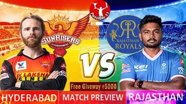 SRH vs RR Match Preview, SRH vs