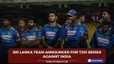 Sri Lanka team announced for T20I series against India