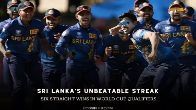 Sri Lankas Six Wins in Six Matches