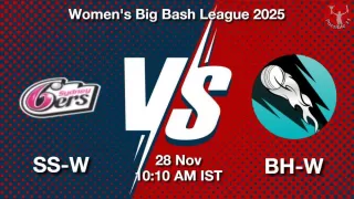 SS-W vs BH-W WBBL 2025, Pitch Report, Head to Head, Playing 11, AI Prediction SS-W vs BH-W WBBL 2025