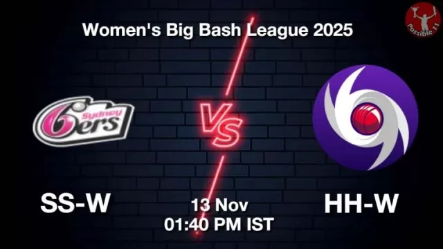 SS-W vs HH-W WBBL 2025, Pitch Report, Head-to-Head, Playing 11, AI Prediction