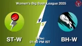 ST-W vs BH-W WBBL 2025, Pitch Report, Head to Head, Playing 11, AI Prediction