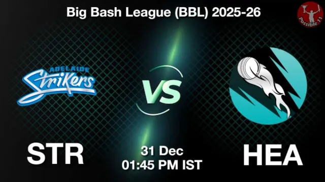 STR vs HEA BBL 2025-26, Pitch Report, Head to Head, Playing 11, AI Prediction