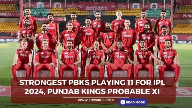 Strongest PBKS Playing 11 For IPL 2024,