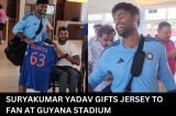Suryakumar Yadav Gifts Jersey To Fan at Guyana Stadium