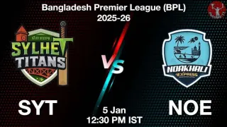SYT vs NOE BPL 2025-26, Pitch Report, Head to Head, Playing 11, AI Prediction SYT vs NOE BPL 2025-26, Pitch