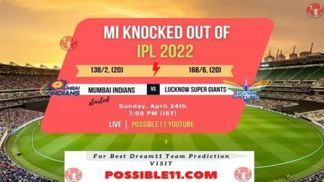 Tata IPL 2022, MI vs LSG: Mumbai