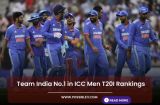 Team India No.1 in ICC Men T20I Rankings