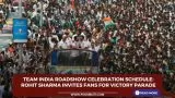 Team India roadshow celebration Schedule: Rohit Sharma invites fans for parade