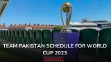 Team Pakistan schedule for World Cup 2023