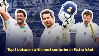 Top 5 batsmen with most centuries in Test cricket