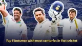 Top 5 batsmen with most centuries in Test cricket