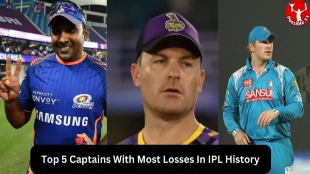 Top 5 Captains With Most Losses In