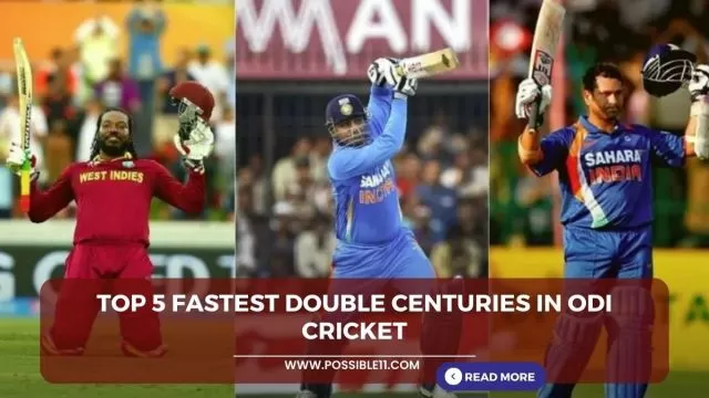 Top 5 Fastest Double Centuries in ODI