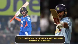 Top 5 fastest half-centuries scored by Indian batsmen in T20I cricket 