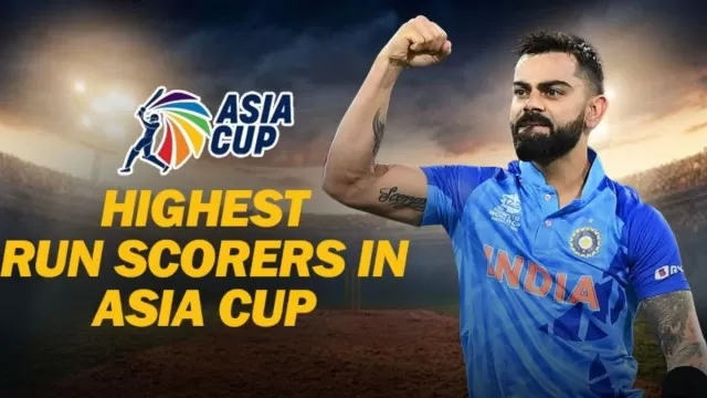 Top 5 highest run scorers in Asia Cup history
