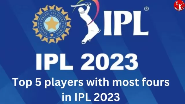 Top 5 players with most fours in