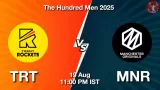 TRT vs MNR The Hundred 2025: Playing 11, Dream11 Team, My11Circle Prediction