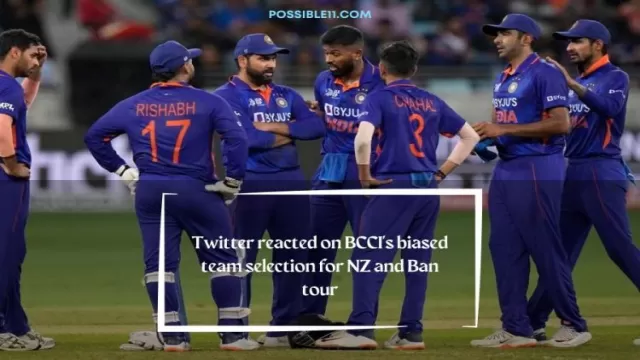 Twitter reacted on BCCI's biased team selection