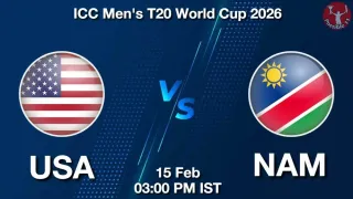 USA vs NAM T20 WC 2026, Pitch Report, Head to Head, Playing 11, AI Prediction