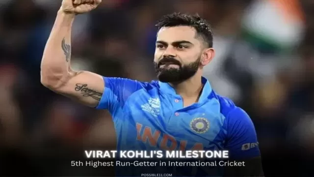 Virat Kohli becomes 5th highest run getter
