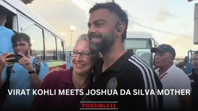 Virat Kohli Meets Joshua Da Silva Mother