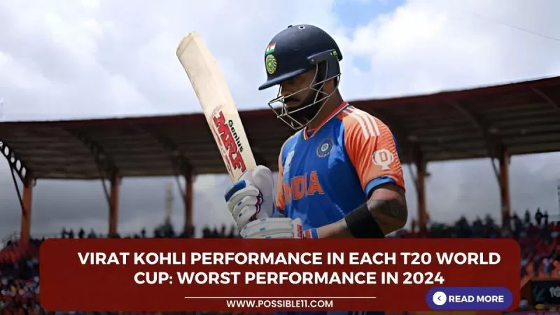 Virat Kohli Performance in each T20 World Cup: Worst Performance in 2024