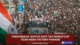 Watch 2007 T20 world Cup Team India victory parade