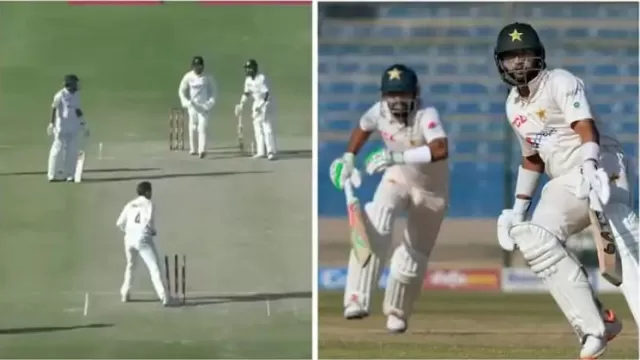 Watch: Babar Azam Funny Run out against